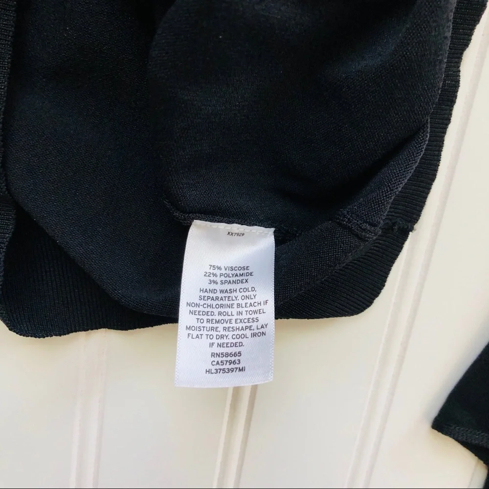 Chelsea28 Ruffle Black Cold Shoulder Top - Picture 4 of 5